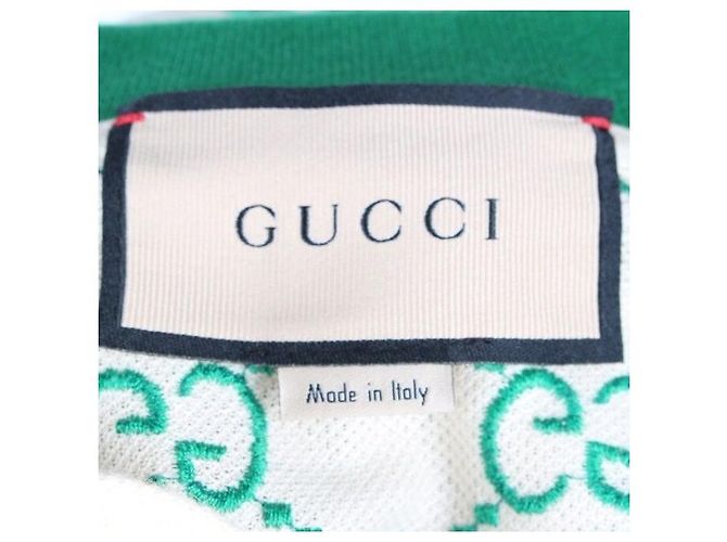 Gucci Polo-Shirt mit besticktem Logo Grün - Ansicht 6