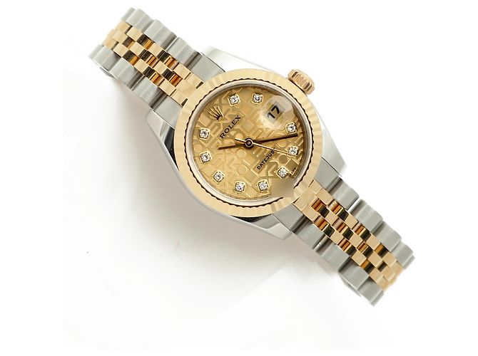 Rolex Original Diamond Datejust Combi Damen Uhr mit Garantie Golden - Ansicht 21