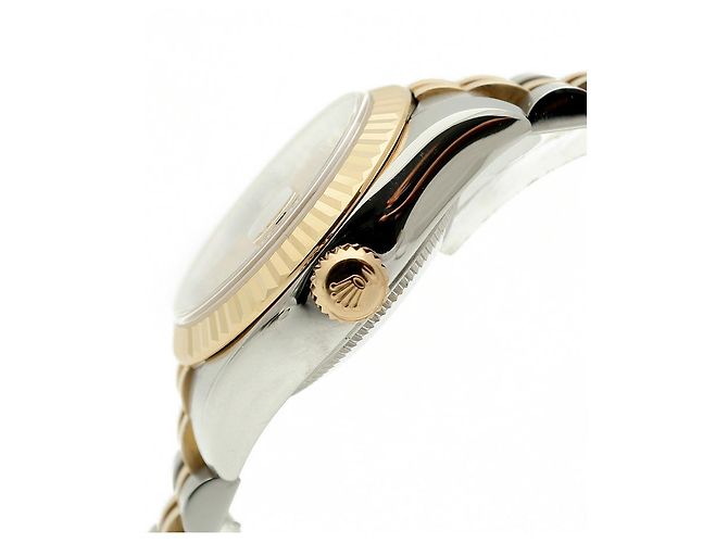Rolex Original Diamond Datejust Combi Damen Uhr mit Garantie Golden - Ansicht 9