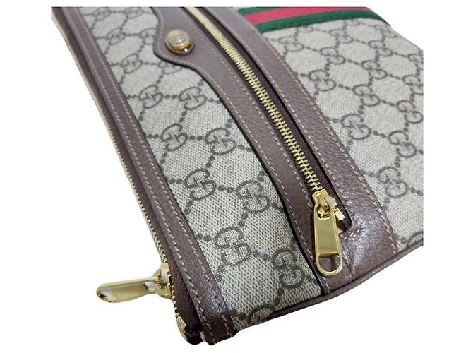 Gucci Clutch Ophidia GG Supreme Three Stripe Multicolore - vista 5