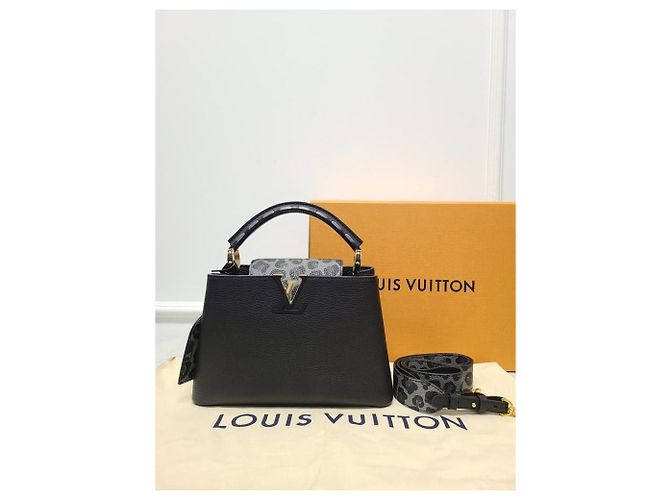 Louis Vuitton Capucines BB Schultertasche Black Leopard Monogram Schwarz - Ansicht 8