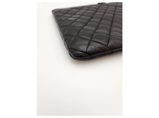 Chanel Clutch Boy Large Black Series Nero - vista 11