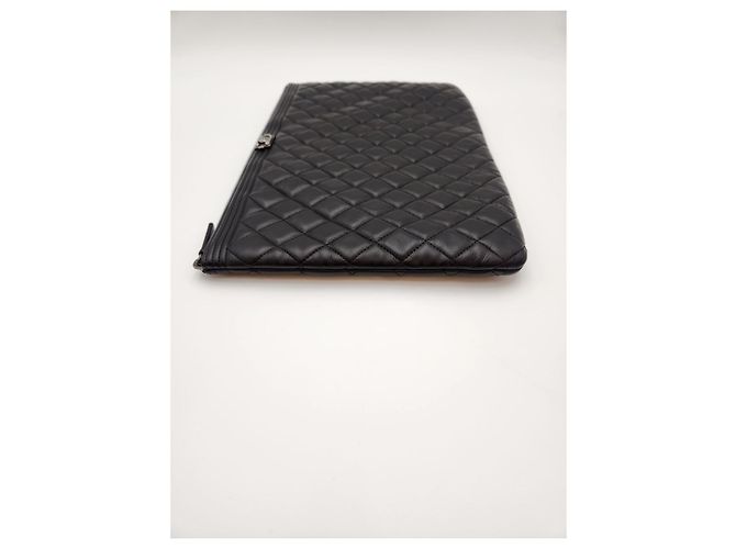 Chanel Clutch Boy Large Black Series Nero - vista 8