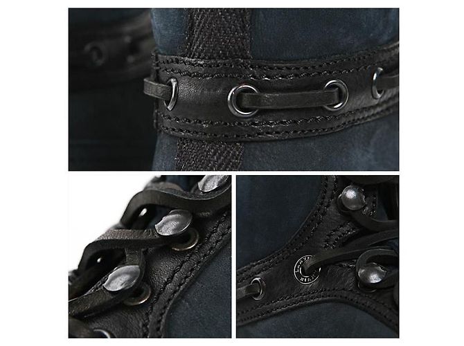 Lanvin Sneaker alte in nubuck Nero - vista 5