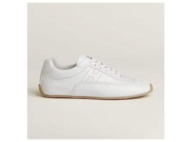 Hermès Sneakers da donna con suola sottile in Blanc Argento - vista 4