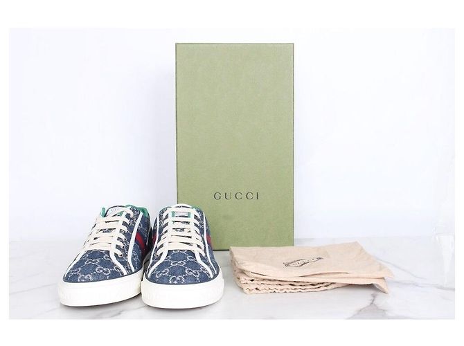 Gucci Sneakers da Tennis in Denim Multicolore - vista 2