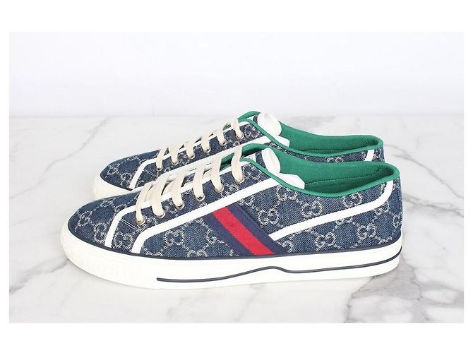 Gucci Sneakers da Tennis in Denim Multicolore - vista 3