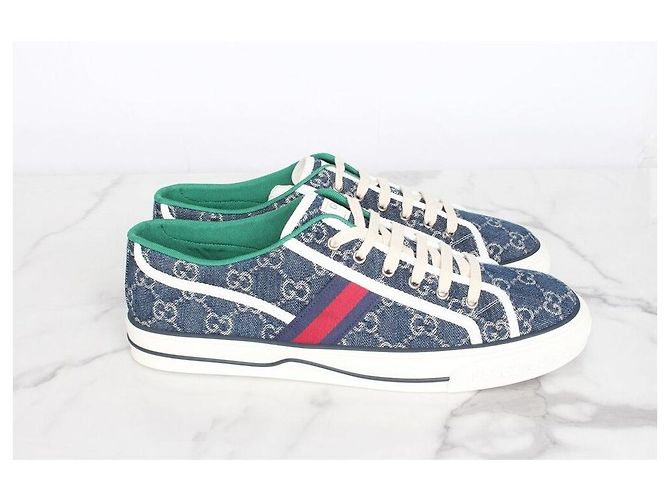 Gucci Sneakers da Tennis in Denim Multicolore - vista 4