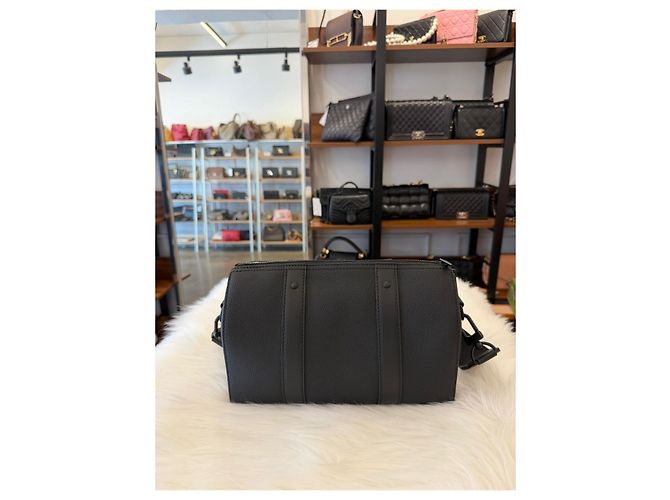 Louis Vuitton Keepall Aerogram Black Crossbody Nero - vista 6