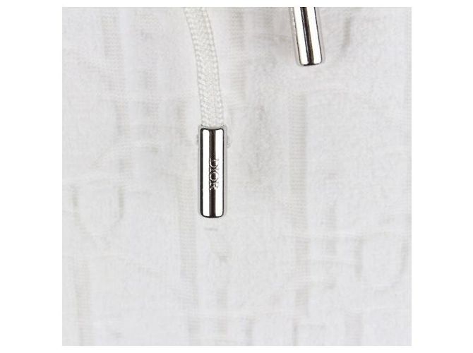 Dior Moletom com capuz em jacquard de toalha branco XXS - vista 3
