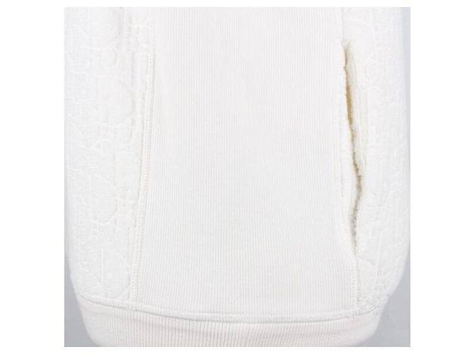 Dior Moletom com capuz em jacquard de toalha branco XXS - vista 6
