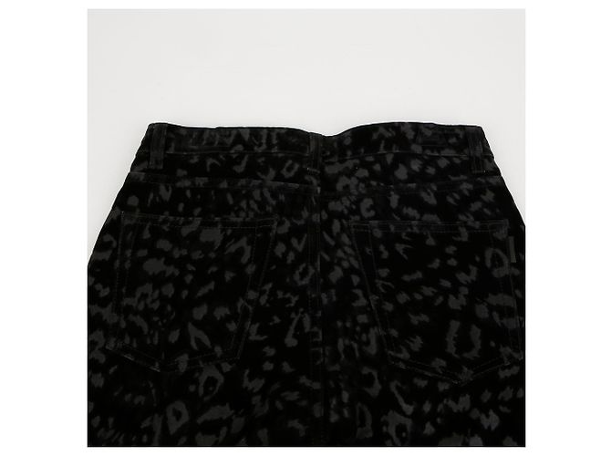 Saint Laurent Pantalones skinny de algodón negro - vista 6