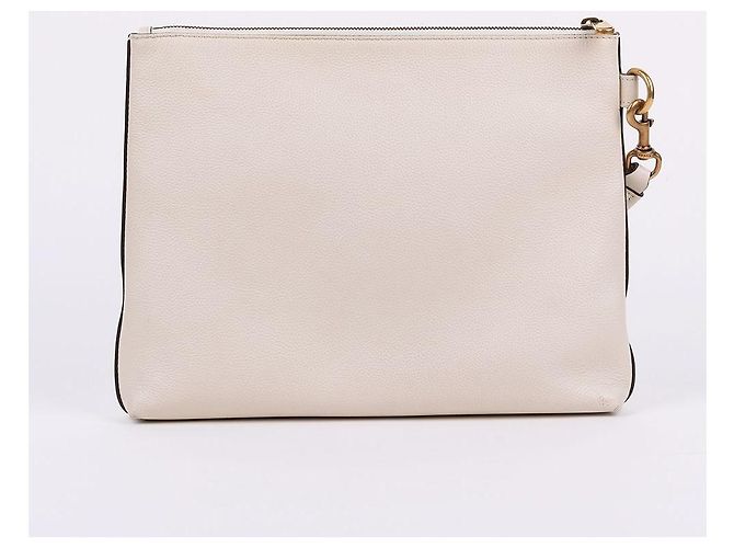 Gucci Clutch con tracolla media e logo firma Bianco - vista 5
