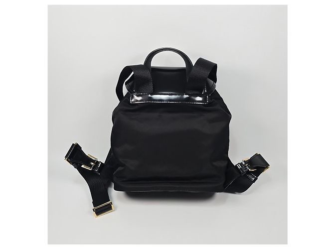 Prada Zaino in Re-Nylon e pelle spazzolata Argento - vista 5
