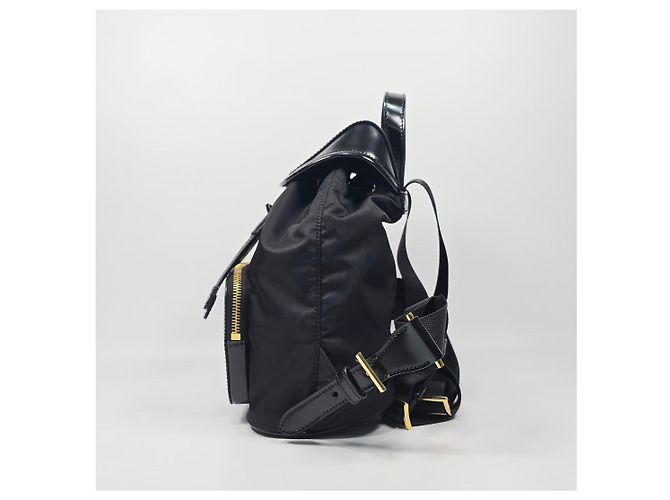 Prada Zaino in Re-Nylon e pelle spazzolata Argento - vista 7