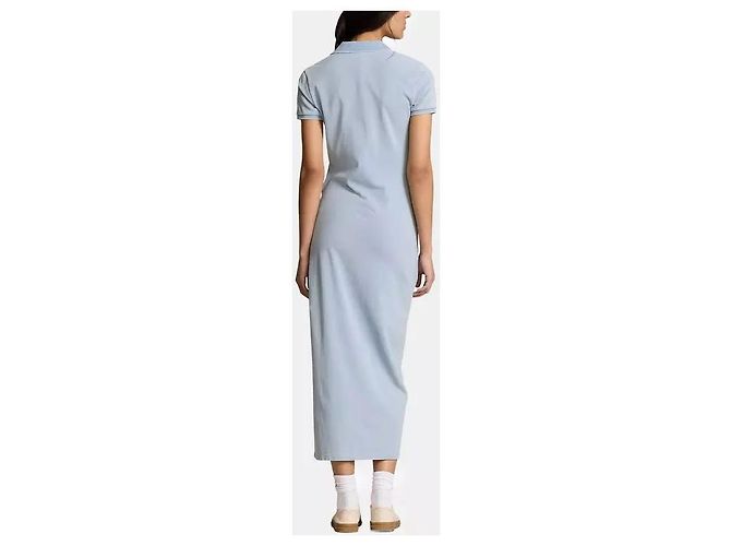 Ralph Lauren Polo-Kleid mit Bindegürtel LIGHT INDIGO - Ansicht 2