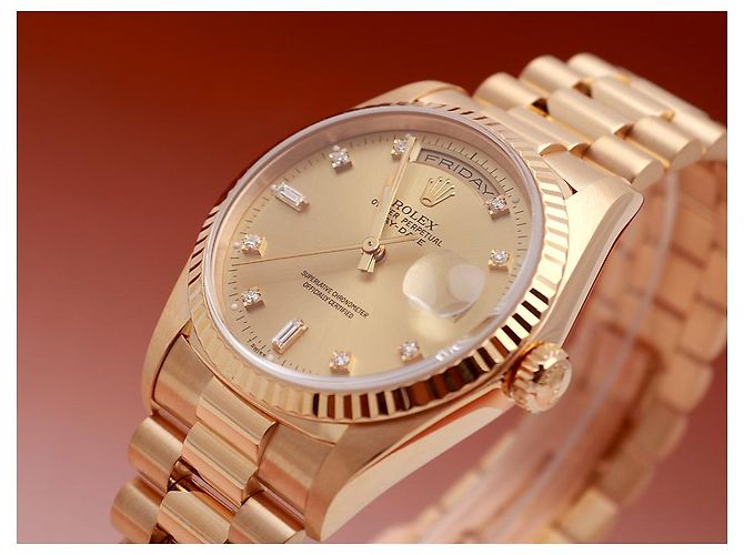 Rolex Orologio Day-Date in oro da uomo Original Tenpoint Unit D'oro - vista 2
