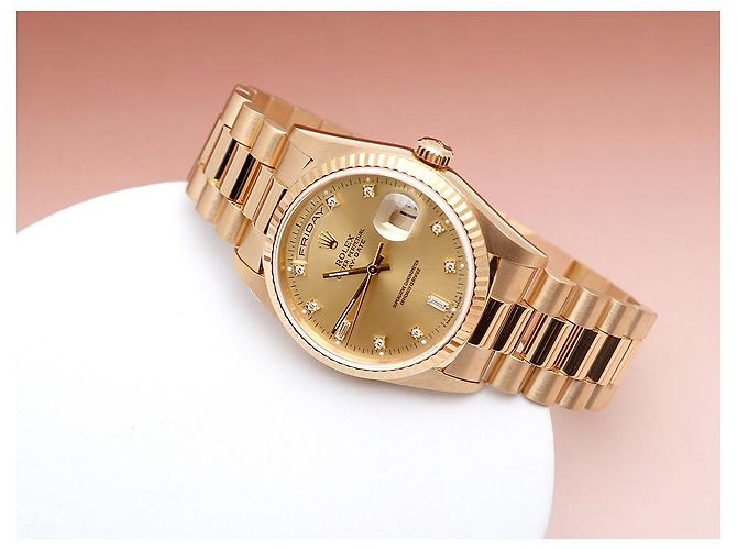 Rolex Orologio Day-Date in oro da uomo Original Tenpoint Unit D'oro - vista 9