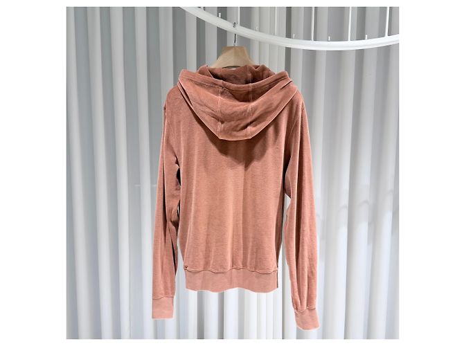 Tom Ford Felpa con cappuccio e zip in velluto a due vie Rosso - vista 6