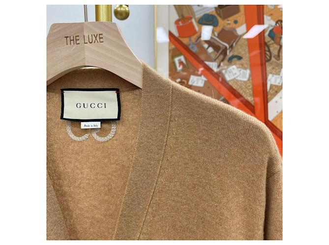 Gucci Wollstrickjacke Camel Braun - Ansicht 3