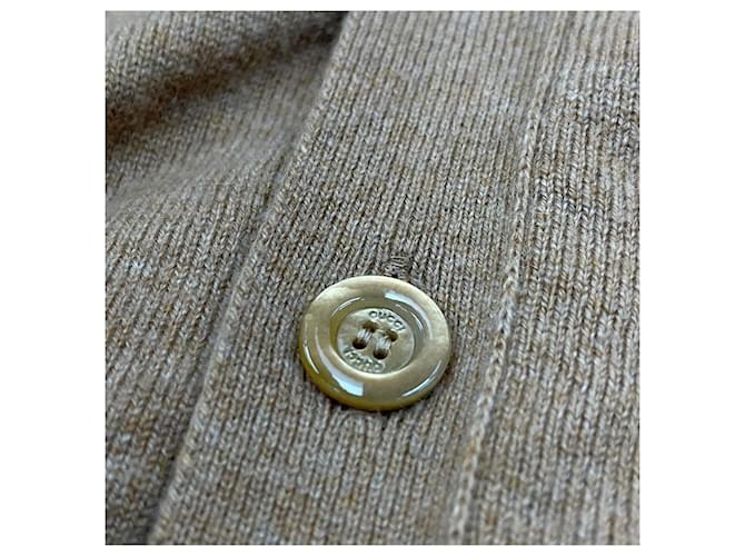 Gucci Wollstrickjacke Camel Braun - Ansicht 8