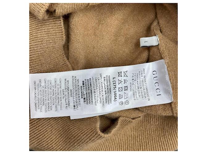 Gucci Wollstrickjacke Camel Braun - Ansicht 9