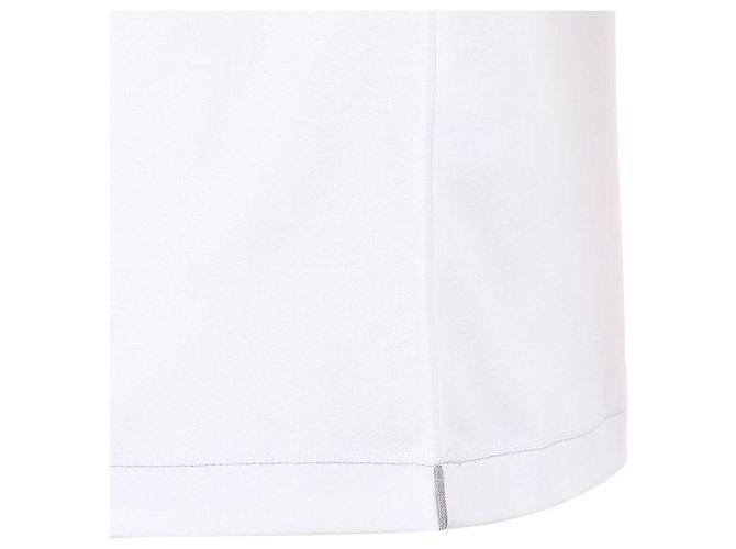 Brunello Cucinelli T-Shirt mit kurzen Ärmeln und gesticktem Logo Weiß - Ansicht 6