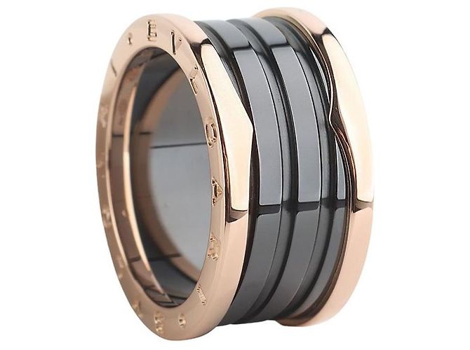 Bulgari Pink Gold Ceramic Ring Size - view 3