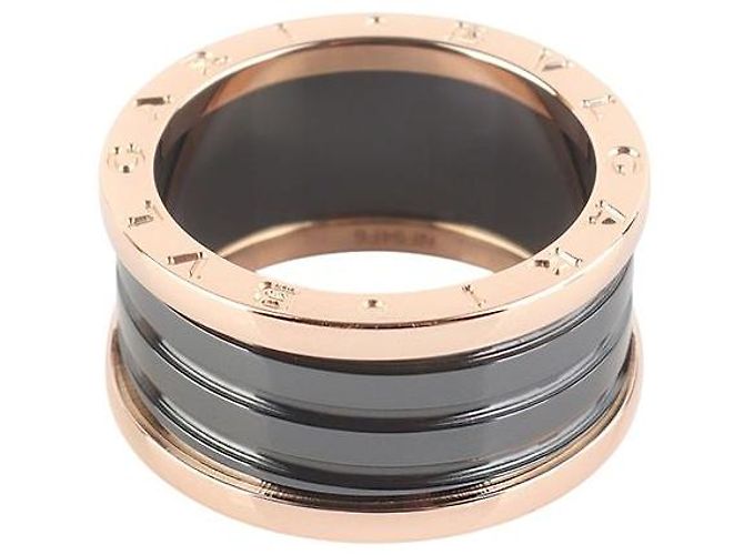 Bulgari Pink Gold Ceramic Ring Size - view 4
