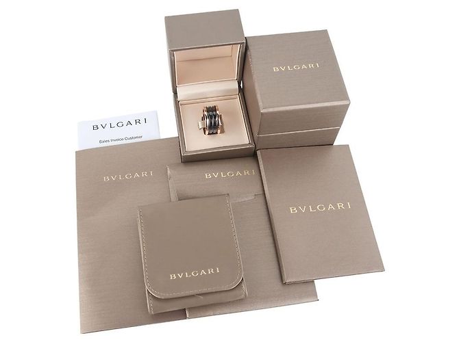 Bulgari Pink Gold Ceramic Ring Size - view 6