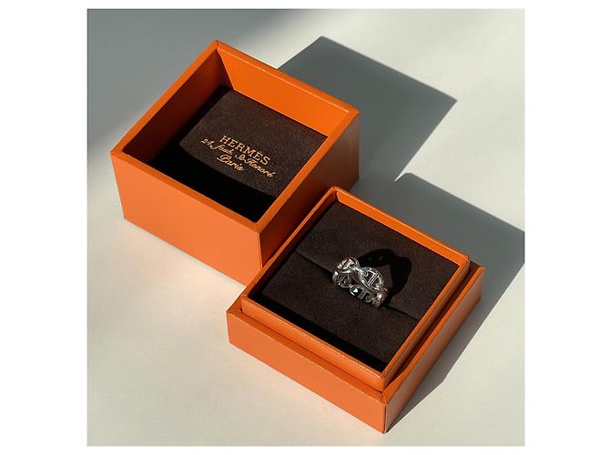 Ring Hermès Anillo Sandal Chaine d'Ancre Plata Multicolor - vista 2