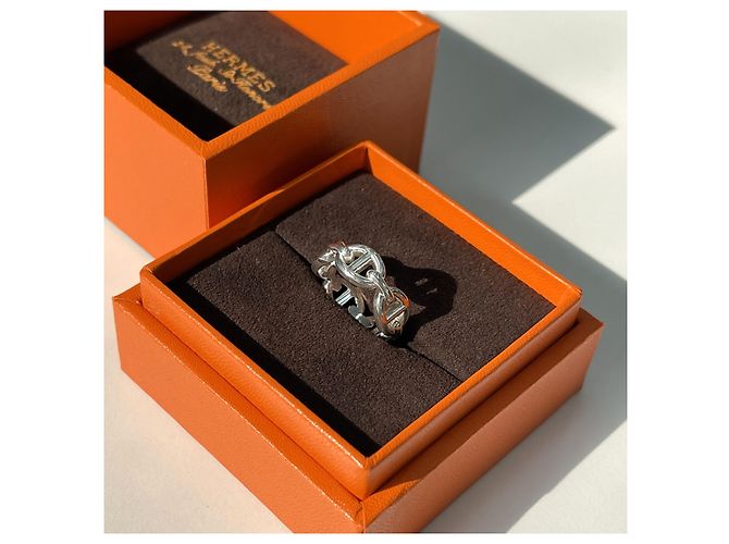 Ring Hermès Anillo Sandal Chaine d'Ancre Plata Multicolor - vista 3