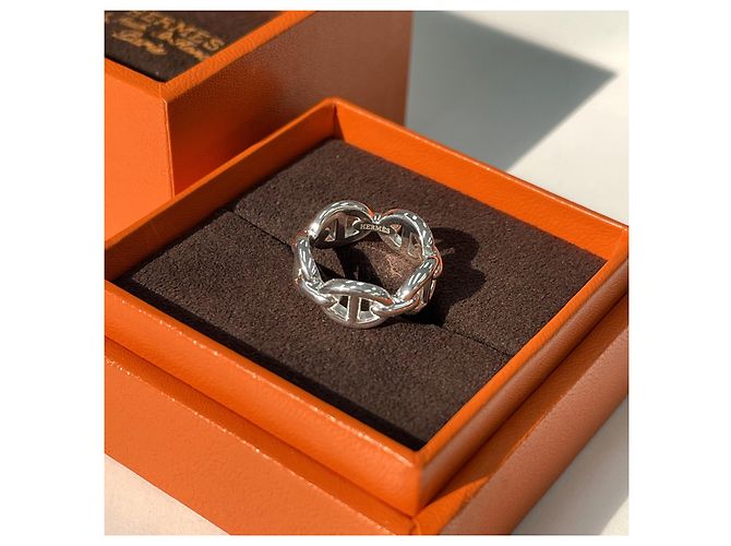 Ring Hermès Anillo Sandal Chaine d'Ancre Plata Multicolor - vista 4