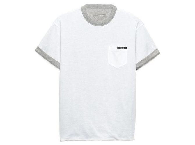 Prada Reversibles Baumwoll-T-Shirt Braun - Ansicht 7