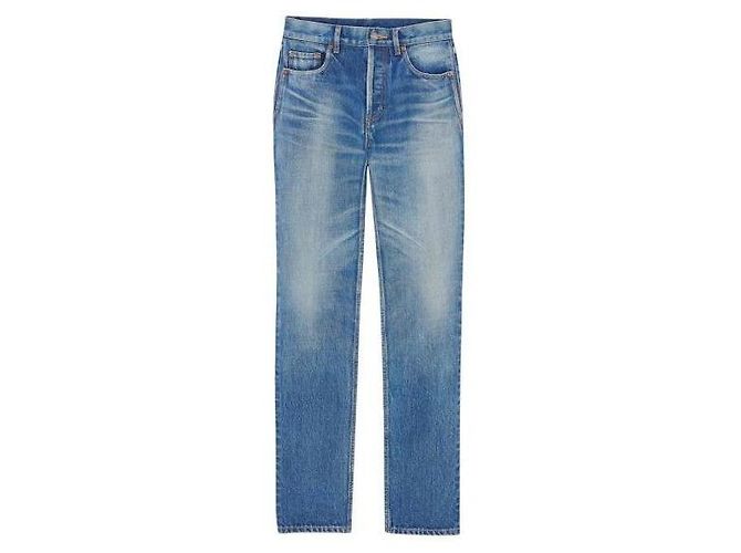 Saint Laurent Vintage Blue Straight Jeans - Ansicht 4