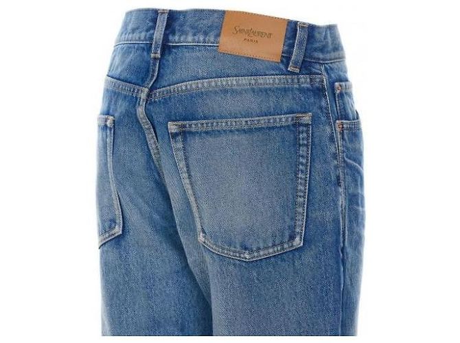 Saint Laurent Vintage Blue Straight Jeans - Ansicht 6