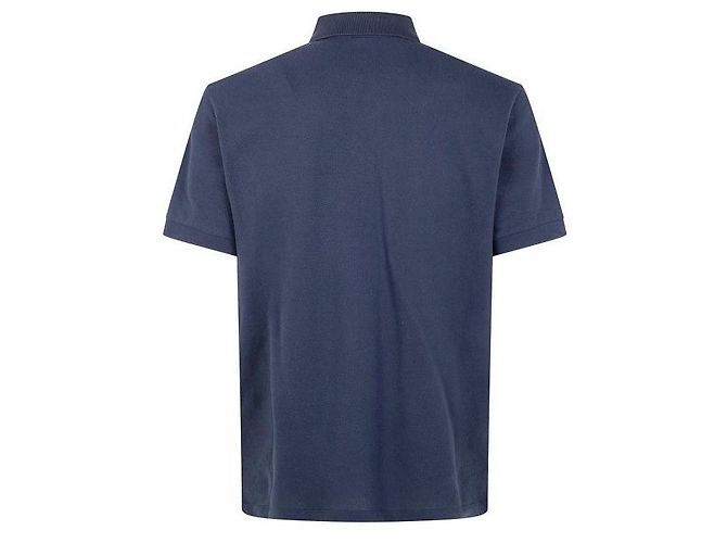 Moncler Polo in piqué di cotone con logo Marrone - vista 5