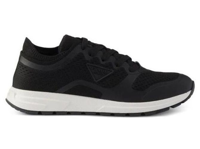 Prada Baskets en maille Noir - vue 4