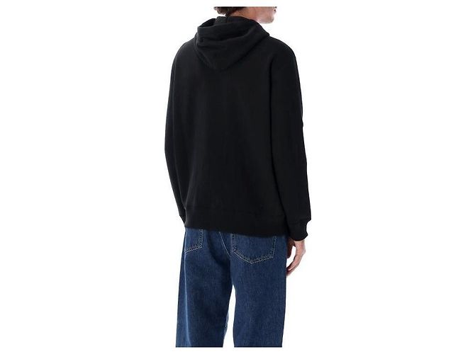 Ralph Lauren Felpa con cappuccio e zip con ricamo del logo Pony Nero - vista 5