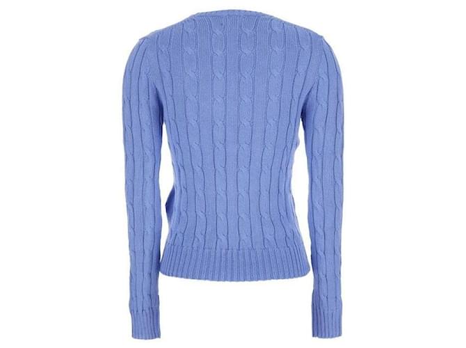 Ralph Lauren Strickpullover aus Pima-Baumwolle mit gesticktem Pony-Logo Blau - Ansicht 5
