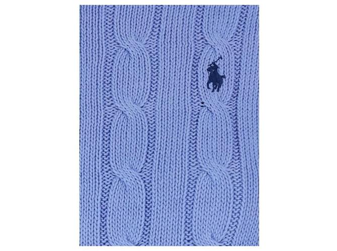 Ralph Lauren Strickpullover aus Pima-Baumwolle mit gesticktem Pony-Logo Blau - Ansicht 6