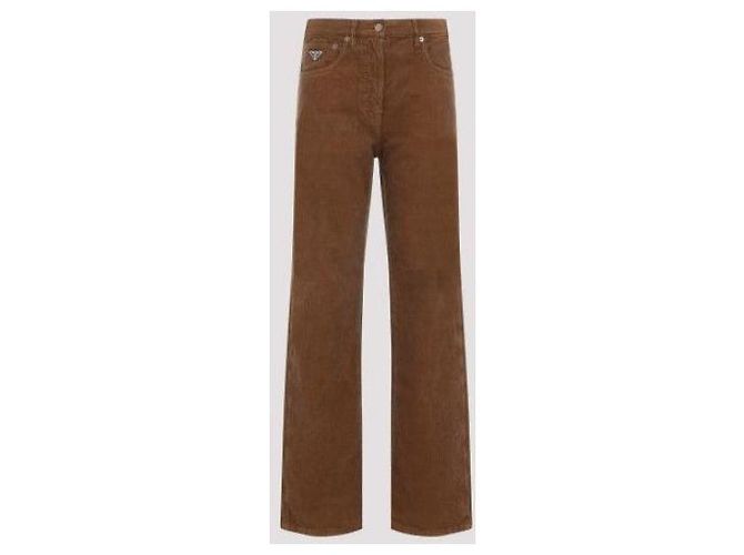 Prada Wide Leg Corduroy Hose - Ansicht 6
