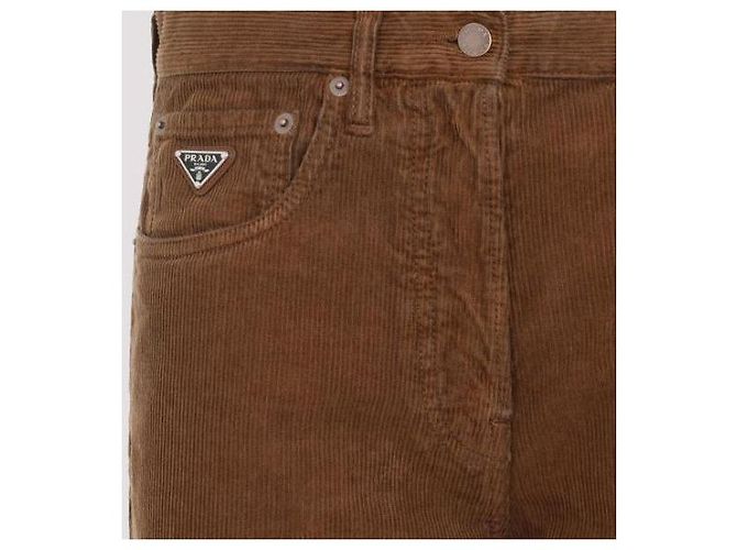 Prada Wide Leg Corduroy Hose - Ansicht 9