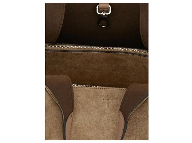 Tod's Mini borsa tote in scamosciato con logo - vista 6