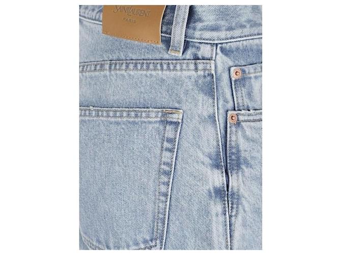 Saint Laurent Jeans rectos South Blue Azul - vista 5