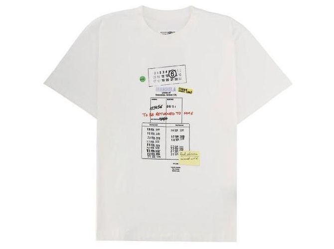 Maison Martin Margiela T-Shirt Library Stamp - Ansicht 4