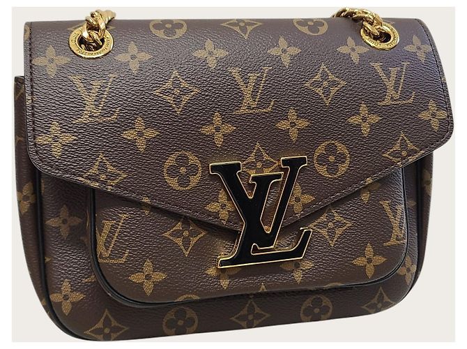 Louis Vuitton Pochette con hebilla Monogram Castaño - vista 3