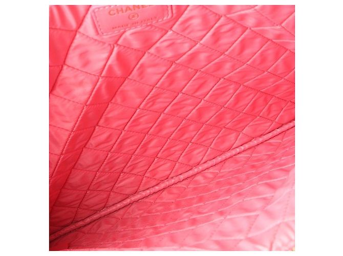 Chanel Clutch Classica in Agnello Grande Rosa - vista 6
