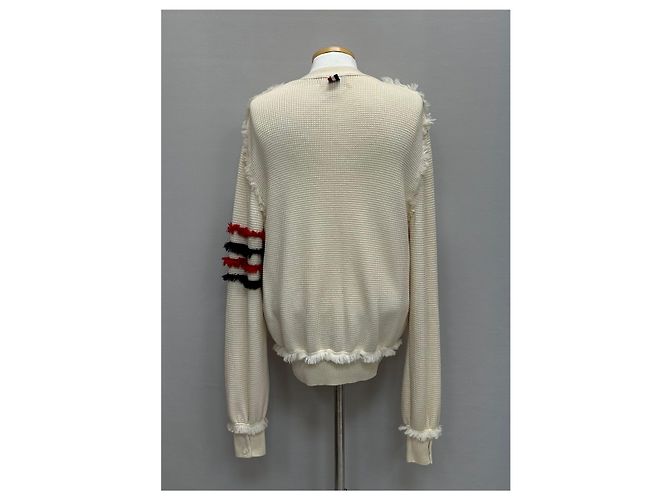 Thom Browne Strickjacke aus Wolle mit diagonalem Armband Mehrfarben - Ansicht 3