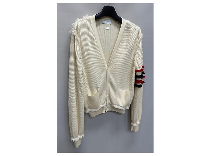 Thom Browne Strickjacke aus Wolle mit diagonalem Armband Mehrfarben - Ansicht 5